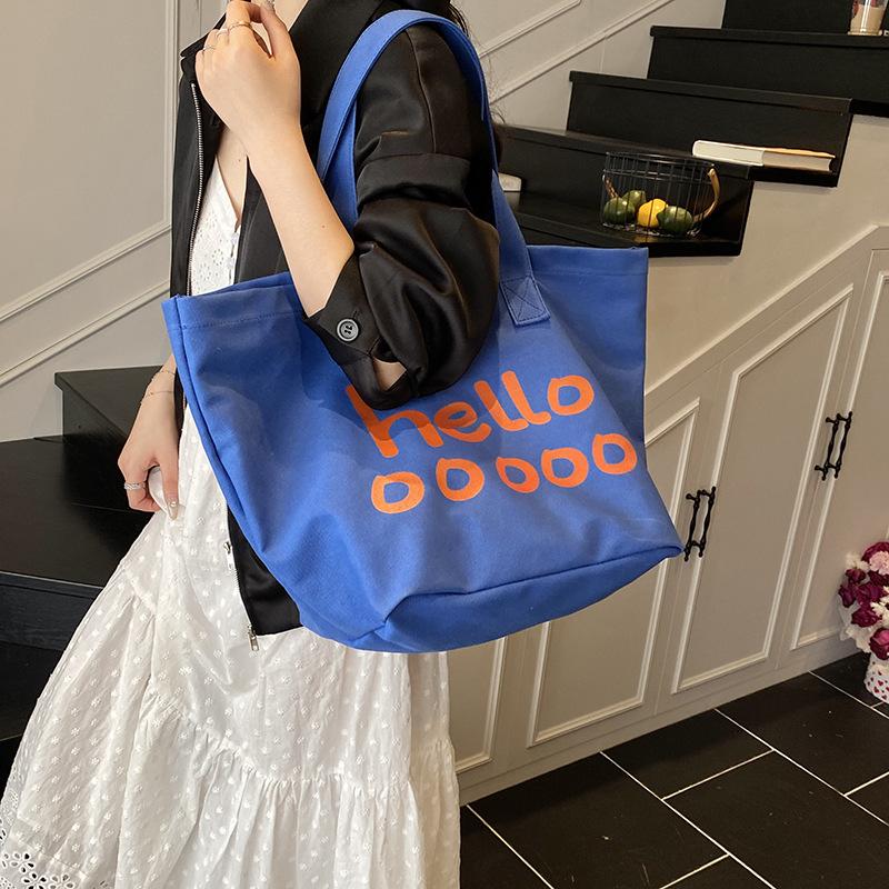 Bag Lazy Wind Underarm Bag Women's 2025 New Alphabet Printed Tote Bag Large Capacity Shoulder Bag