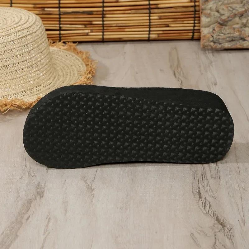 Fashion Slippers Women 2025 Light Shoes Female Casual Flip Flops Woman Slippers Plus Size Floral Print Platform Wedges Women's Sandals