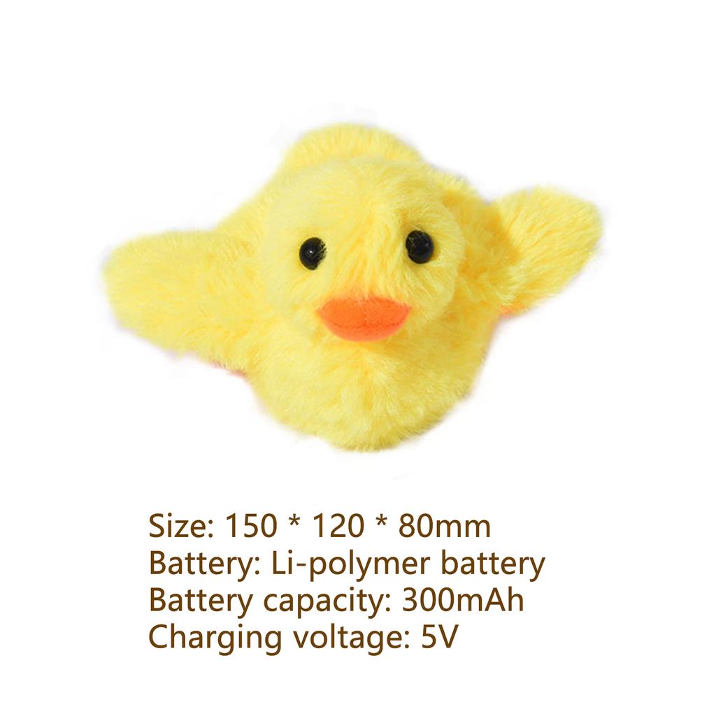 Automatisches Watschel-Enten-Spielzeug Vibrationssensor Entenform Katze Spielzeug USB-Laden Bissfest für Kätzchen Katze Selbstbewegend