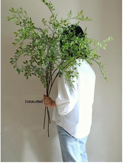 Nandina Green Artificial Flower Arrangement - Decorative Living Room Ornaments