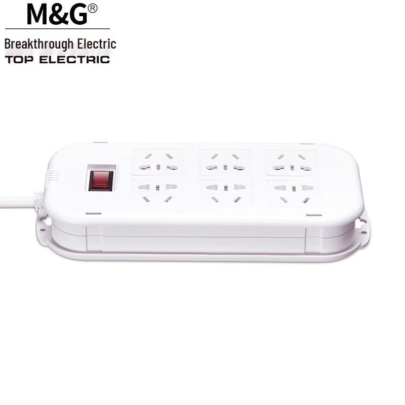 M&G 6-Port Surge Protector Power Strip CN Plug (adapter Included)