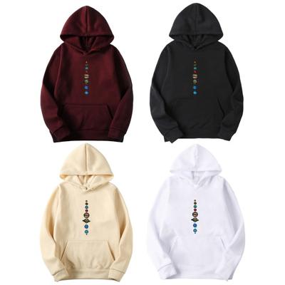 2024 Unisex Sonbahar Kış Boyalı Kapşonlu Sweatshirt Düz Renk Uzun Kollu Moda Büyük Boy Bol Kapşonlu Sweatshirt Sokak Giyimi