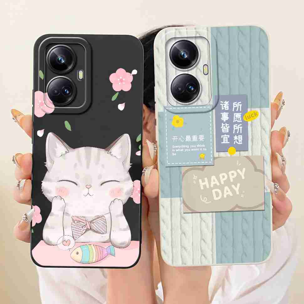 For Realme 10 Pro Plus 5G RMX3687 RMX3686 Case Fashion Painting Flower Silicone Soft Casing For Realme10 Pro+ ProPlus Back Cover