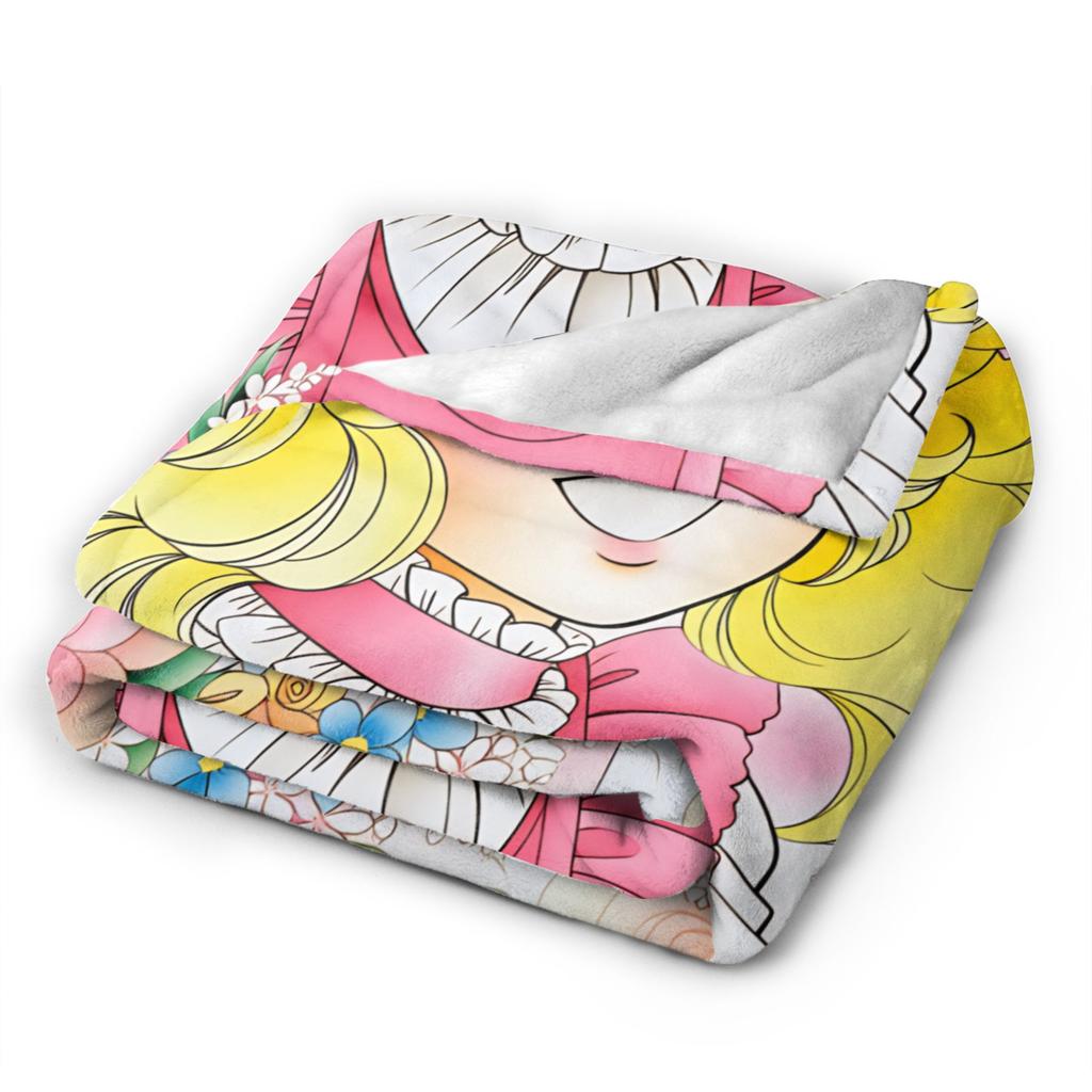 Anime Candy Candy Warm Blankets  Child Plush Throw Blanket Comfortable Couch Chair Flannel Bedspread Sofa Bed Cover