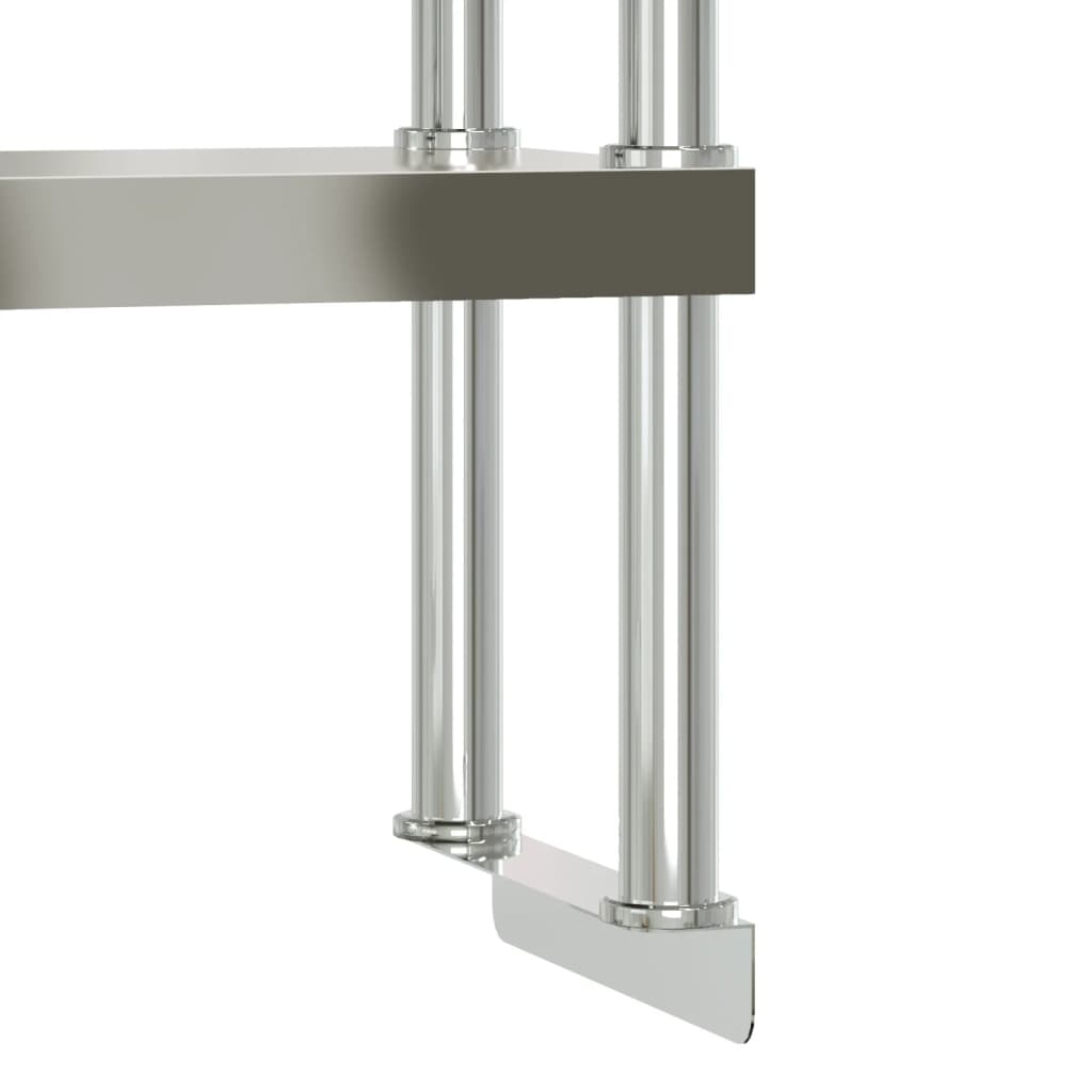 Vidaxl Kuchenny Stół Roboczy Z Półką, 110X55X150 Cm, Stal Nierdzewna