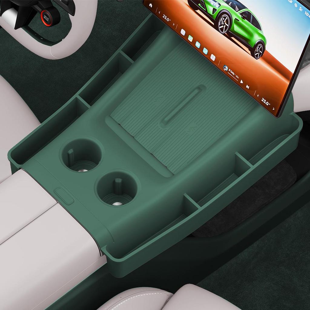 Siliconen Draadloze Oplaadpad & Antislip Bekerhouder Mat voor Xiaomi YU7 Middenconsole