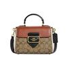Morgan 21 Classic Monogram Flap Closure Shoulder Bag Women Shoulder Bag Brown Rust CE569-IME7V