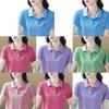 Casual Polo T Shirt With Letter Print For Women Summer Comfort Fit