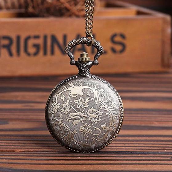 Retro Vintage Hollow Wolf Flower Carved Pendant Collana Orologio da tasca  al quarzo acquista in modo economico — spedizione gratuita, recensioni  reali con foto — Joom