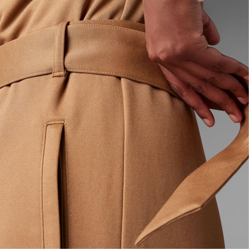 Adidas Jachetă Sport lungă Originals Clover Tracktop, cu imprimeu cu logo în dungi Jachete pentru femei Maro IB2064