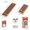 Wooden Cribbage Board Game, Traditional Pub Card Game with Scoring Board for Adults Family Bar Party