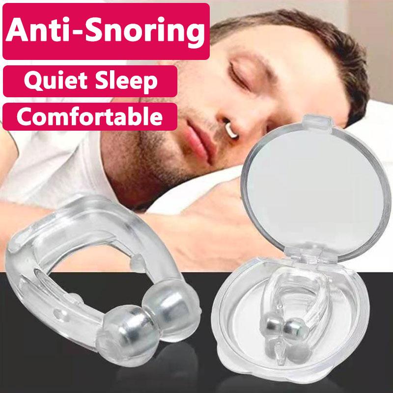 2 Pieces Women Men Anti-snoring Device Comfortable Anti Snoring Nose Clips Anti Snoring Corrector