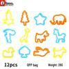 Children's Animal & Geometric Clay Mold Set with Play-Doh Cutters and Rolling Pin
