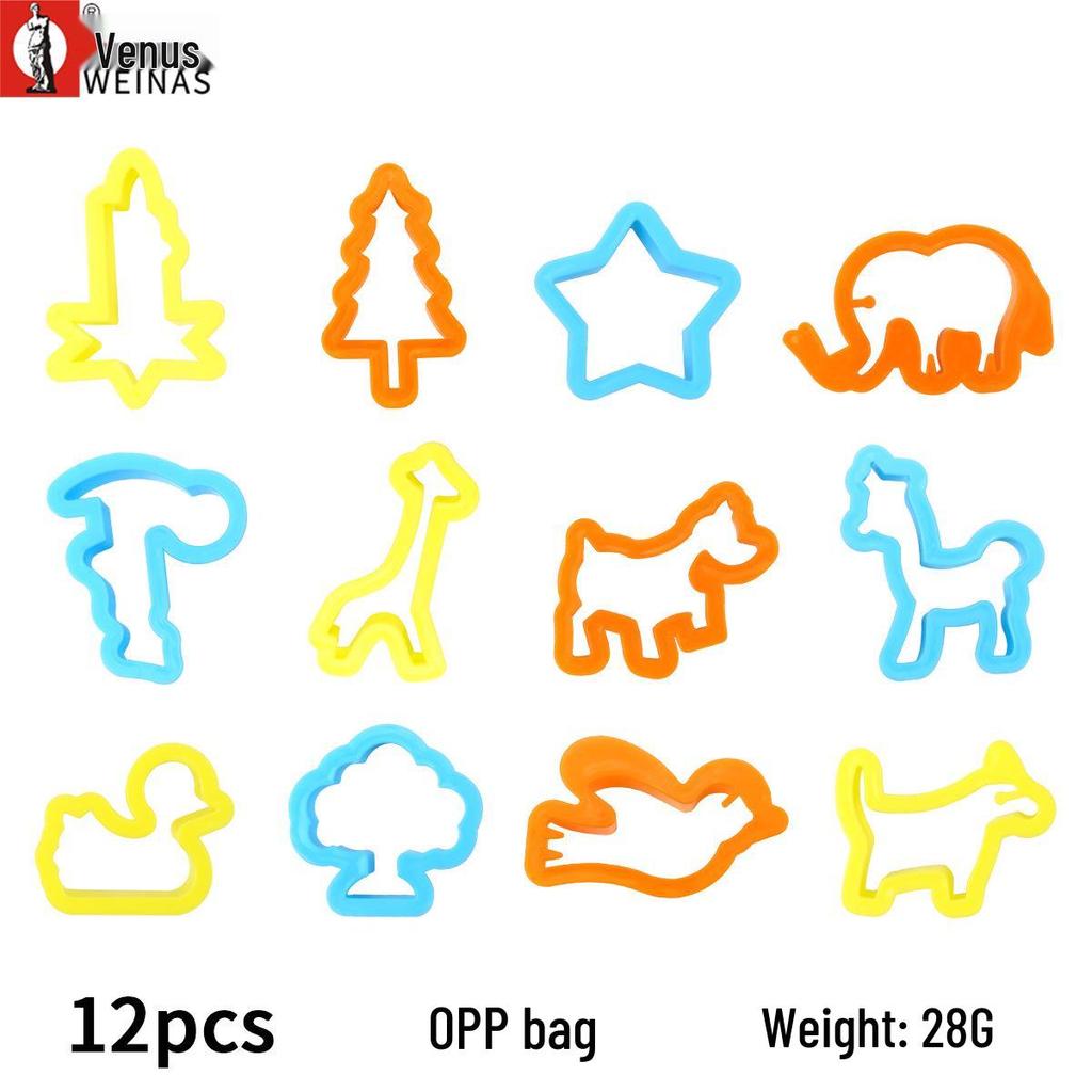 Children's Animal & Geometric Clay Mold Set with Play-Doh Cutters and Rolling Pin