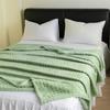 2025 Taffy Velvet Waffle Knit Jacquard Blanket - Multi-functional and Comfortable Cotton Velvet