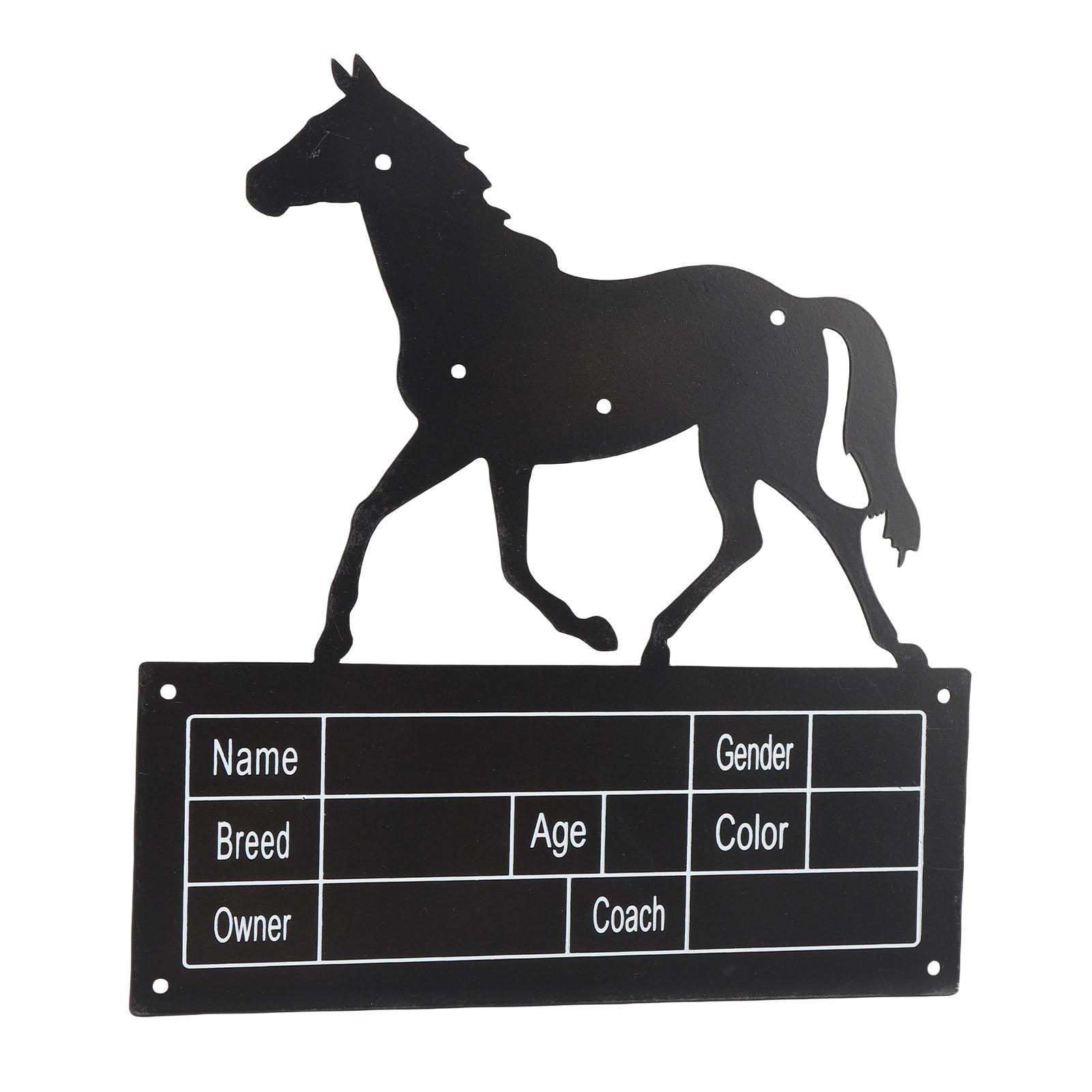 

Металлический знак для конюшни, элегантная заполняемая табличка для конюшни с монтажными отверстиями, декор для амбара
