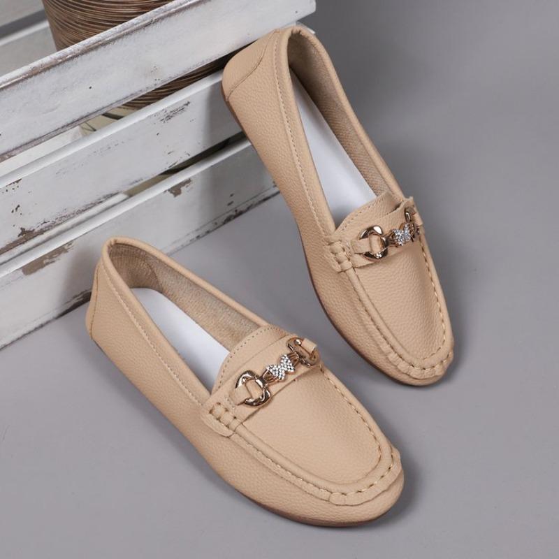 

Новая женская обувь большого размера с круглым носком, мелким вырезом, низким каблуком и плоской подошвой, повседневная одинарная обувь 43 хаки