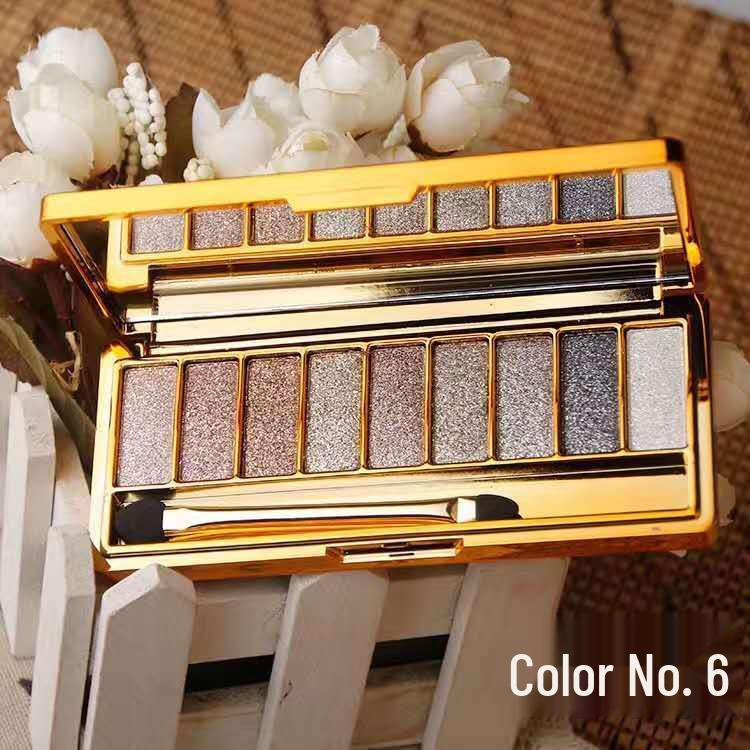 Paletă de Fard de Pleoape Strălucitoare în Nouă Culori Winnie the Pooh cu Finisaj Diamant