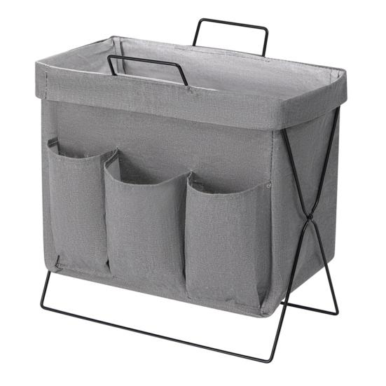 Storage Basket Foldable Dirty Laundry Basket Multipurpose Strong Load-Bearing Organizer for Clothes Groceries Snacks серый фото