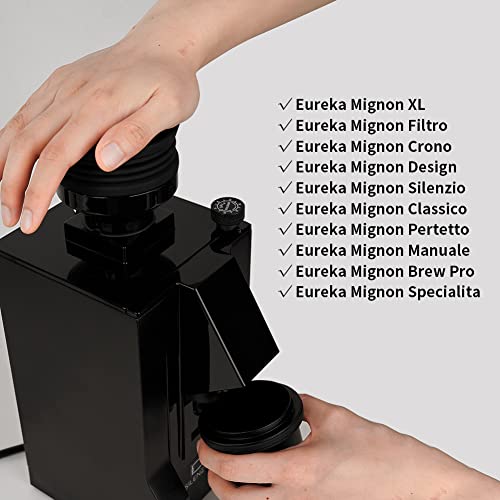 watchget Coffee Grinder Single-Dose Hopper for Eureka Mignon Grinders, Silicone Bellow for Blow Away Residual Coffee Grounds, Coffee Grinder Cleaning