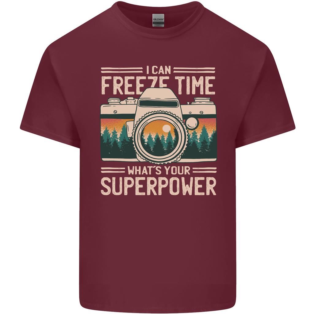 Freeze Time Photographer Photography Unisexs Light Cotton TShirt