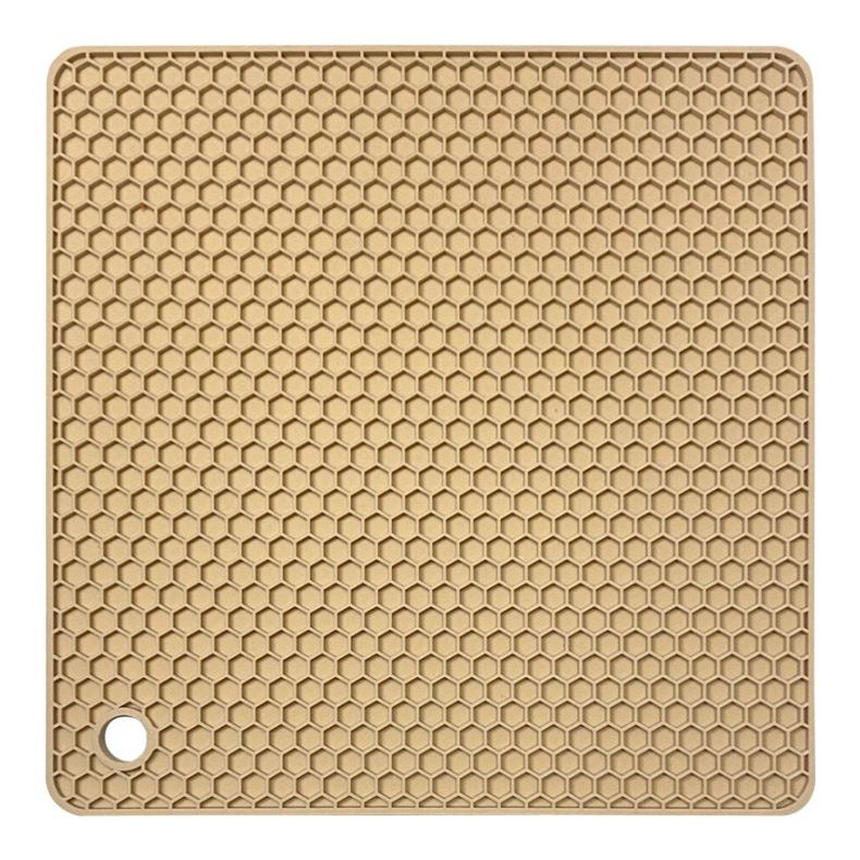 

18 см квадратный силиконовый коврик термостойкий прихватка обеденный стол подставка под тарелку нескользящая прихватка подстаканник кухонные принадлежности 18cm