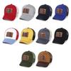 Men's Summer Mesh Baseball Cap with Embroidered Leather Label