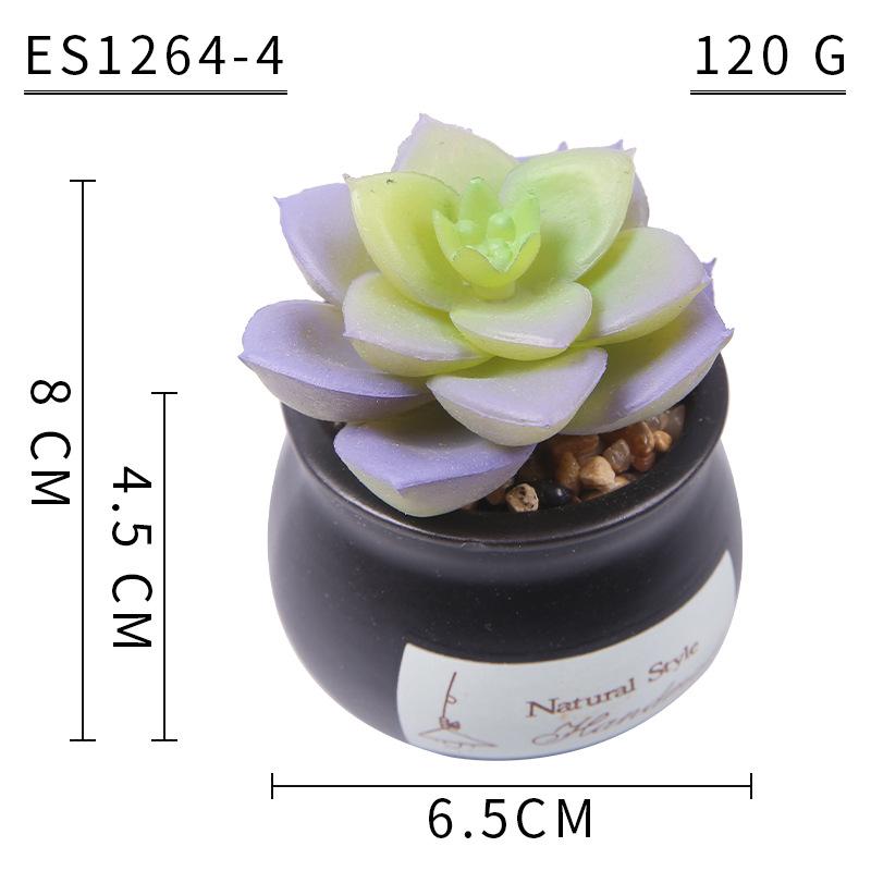 Home Decoration Simulation Succulent Plant Cement Bonsai, Fake Succulent Potted Plant, Mini Simulation Succulent Potted Plant