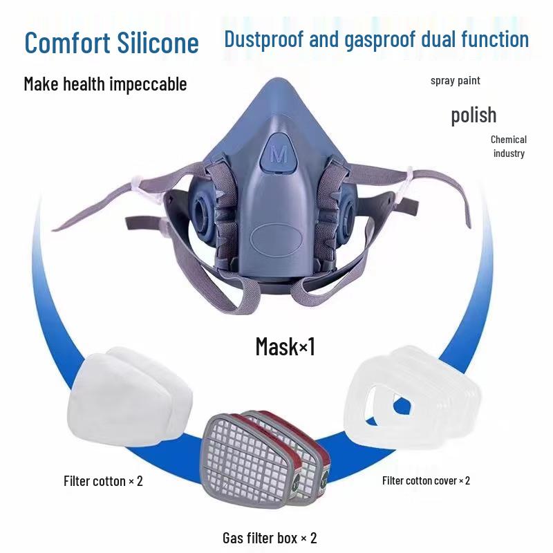 Hulidun 7502 Industrial Dust Half-Face Respirator Mask