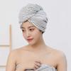 Girl Drying Turban Wrap Hair Bamboo Fiber Microfiber Shower Caps Hair Hat Towel Cap Bathing Cap