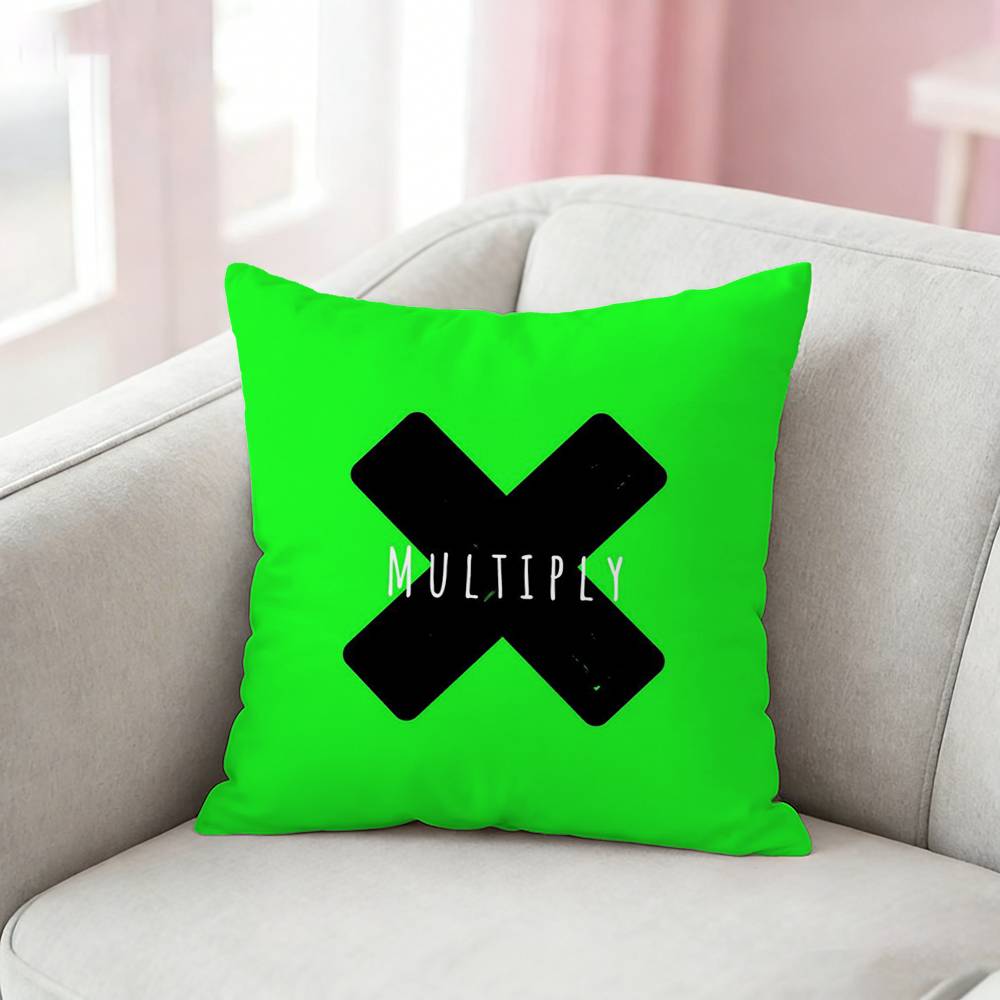 Ed S-Sheeran Albums Pillow Case Cushion Cover Throw Pillow Case For Car Sofa