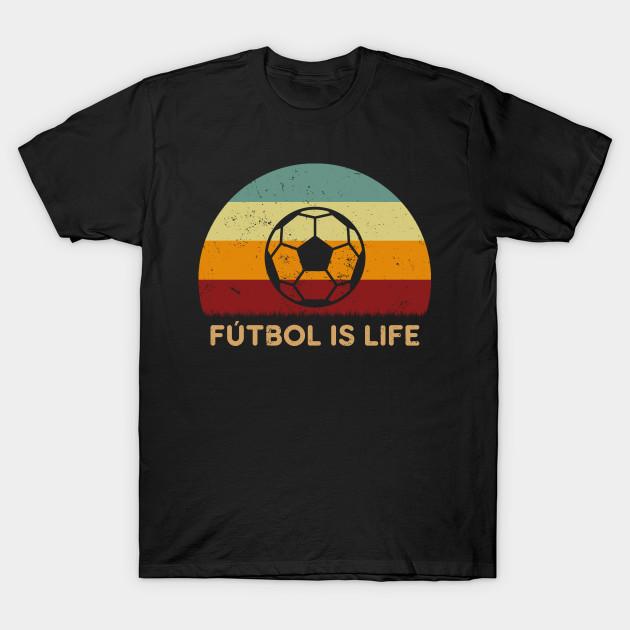 Men Black Print T-shirt Retro Sunset - Futbol Is Life No-Cut Transfer Paper Print Cotton Tshirt S чёрный