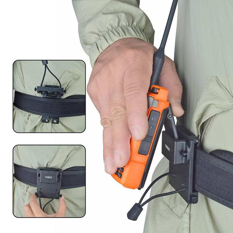 Tactical Police Radio Holder,W/MOLLE Belt Clip for Vest Walkie Talkie Molle Pouch Clip Holder for Baofeng Motorola & Kenwood HT