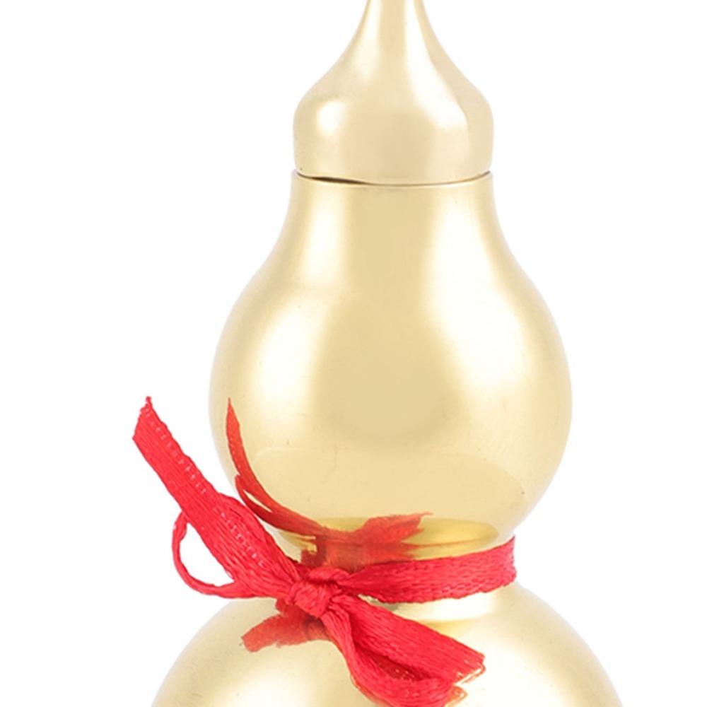 Smooth Surface Feng Shui Gourd Brass Hu Lu Statue Statues Wu Lou Gourd Feng Shui Decoration