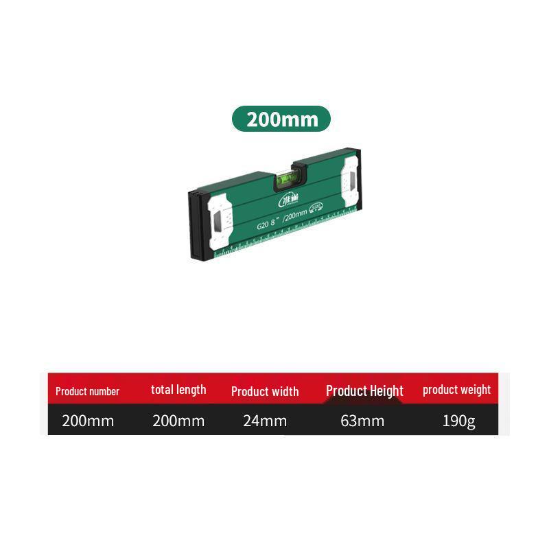 High-Precision Magnetic Aluminum Spirit Level Tool for Accurate Measuring and Balance.