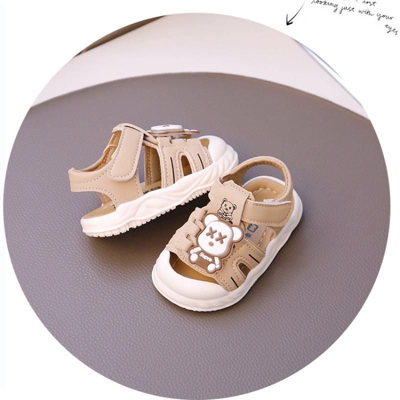 Soft-soled baby sandals summer breathable baby toddler shoes non-slip bag head sandals children anti-kick casual sandals
