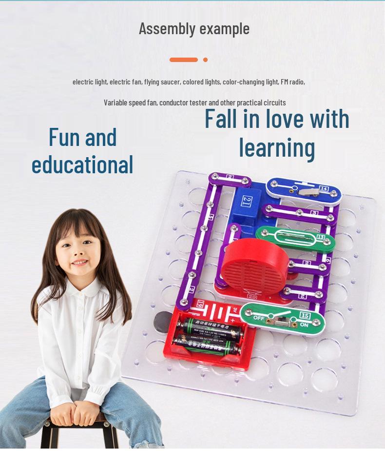 Physics Experiment Circuit Blocks for Kids - Educational STEAM Toy