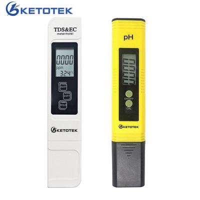 Portable Digital PH Meter 0.00-14.0 PH Tester TDS EC Meter Thermometer 0-9999us/cm 0-9999ppm