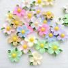 50Pcs Cute Mini Kawaii Cartoon Colorful Flowers Series Resin Scrapbook Diy Children Gift Hairpin  Accessories