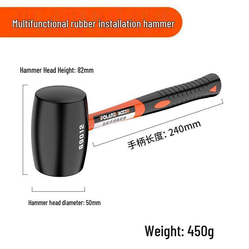 Großer Gummihammer für Fliesenlegen - Solider Hammer zur Installation