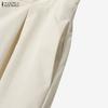 ZANZEA Women Sleeveless Vest Tops and Wide Leg Pants Casual Two Piece Suit Sets
