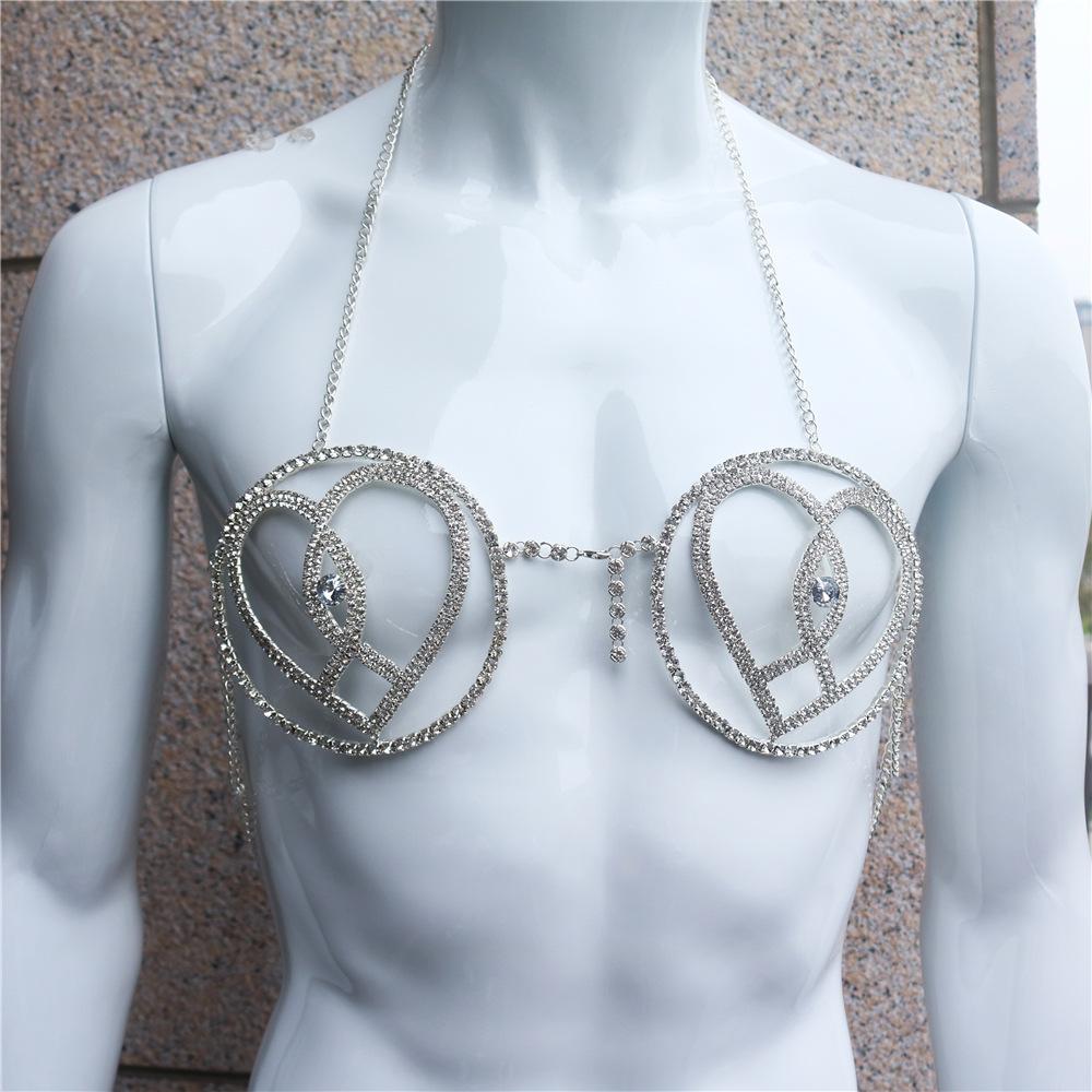 

Модний темперамент китиця зі стразами нагрудний ланцюжок аксесуари нічний клуб танцювальна вечірка сексуальне намисто жіночий ланцюжок для тіла