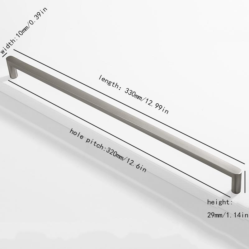 glossy gold silver black and white nickel cabinet door handles, kitchen cabinet drawers, wardrobe aluminum alloy
