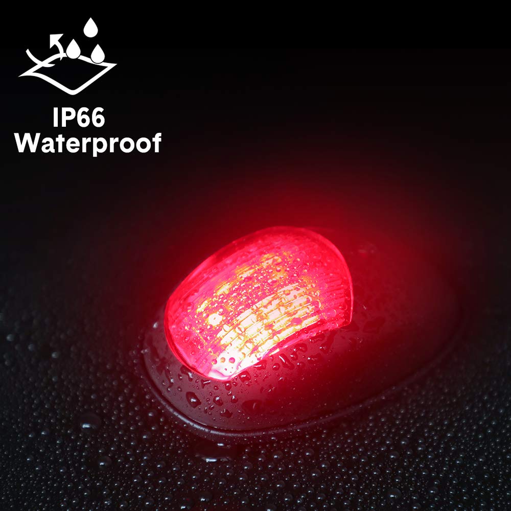 Yacht Navigation Light Waterproof LED Marine Sounding Light Navigation Light Red and Green Marine Light 12V 24V 2 PCS