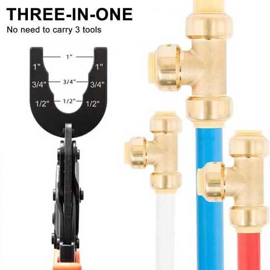 Plier Tool Crimp Connector Removal Wide Thick Jaw 1/2 3/4 1 Inch Quick Replace Sizes Stainless Steel Anti-Rust Pipe Disassembly Plier