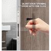 Invisible Room Door Lock Press Type Concealed Handle Hidden Outward-Opening Wooden Magnetic Door Handle Door Lock 2025 NEW