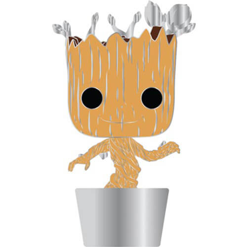 Baby Groot 4" Pop! Emaille Pin Chase Ships 1 in 6