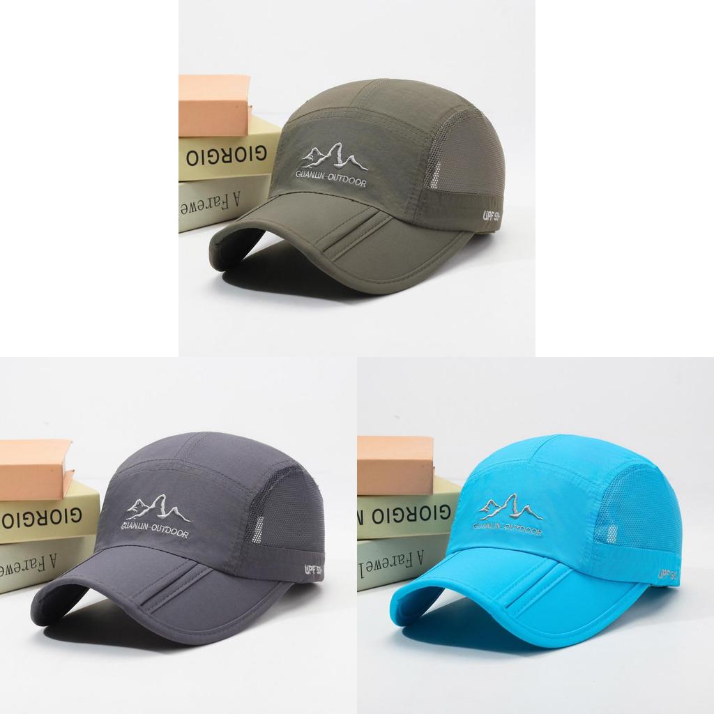 Cappellino da Baseball Pieghevole Estivo da Uomo e Donna con Ampia Visiera per la Corsa all'Aperto