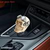 Y4UA Elegante Pomo de Palanca de Cambios con Cabeza de Calavera con Adaptador Decoraciones para Palanca de Cambios Manual Manija de Cambios Manuales para Mejora del Interior del Coche