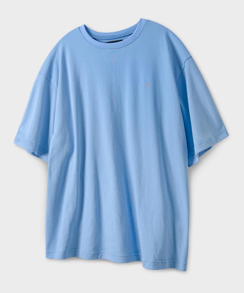 BLACK MOMENT [Waterproof] Loose Fit Lettering Round Short Sleeve T-Shirt 10 Colors